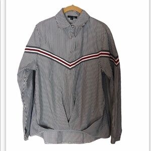 PAPERMOON STITCH FIX Stripe Pintucked Blouse